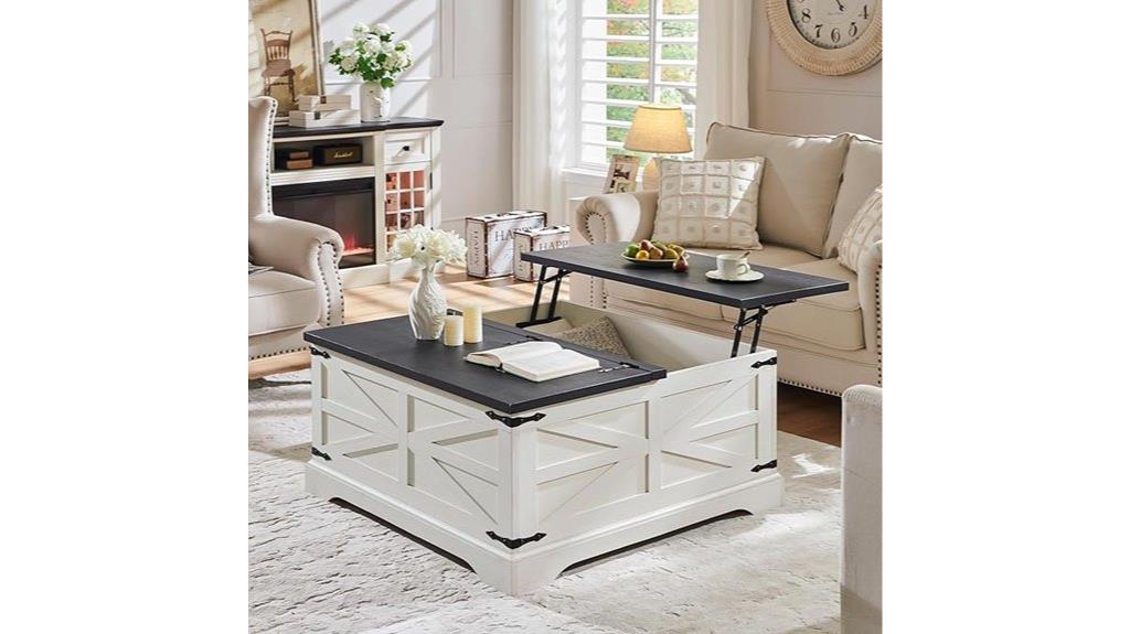 farmhouse lift top coffee table