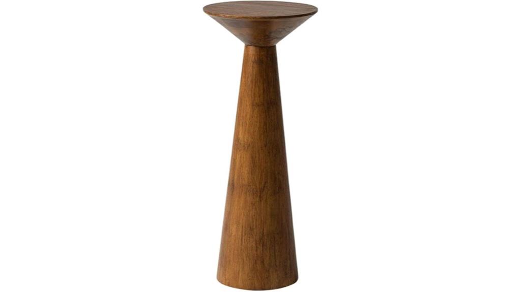 farmhouse pedestal end table