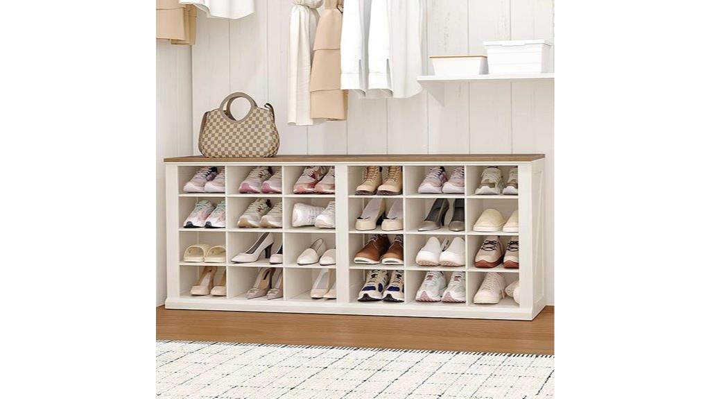 farmhouse style shoe organizer