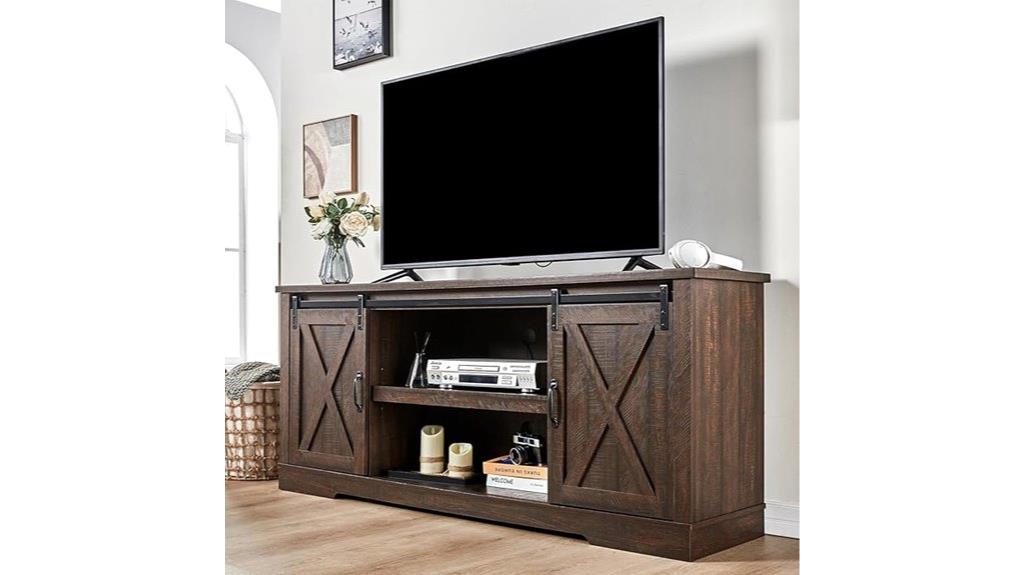 farmhouse tv stand 75 inch