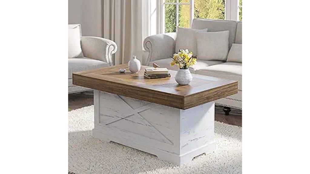 farmhouse x pedestal table