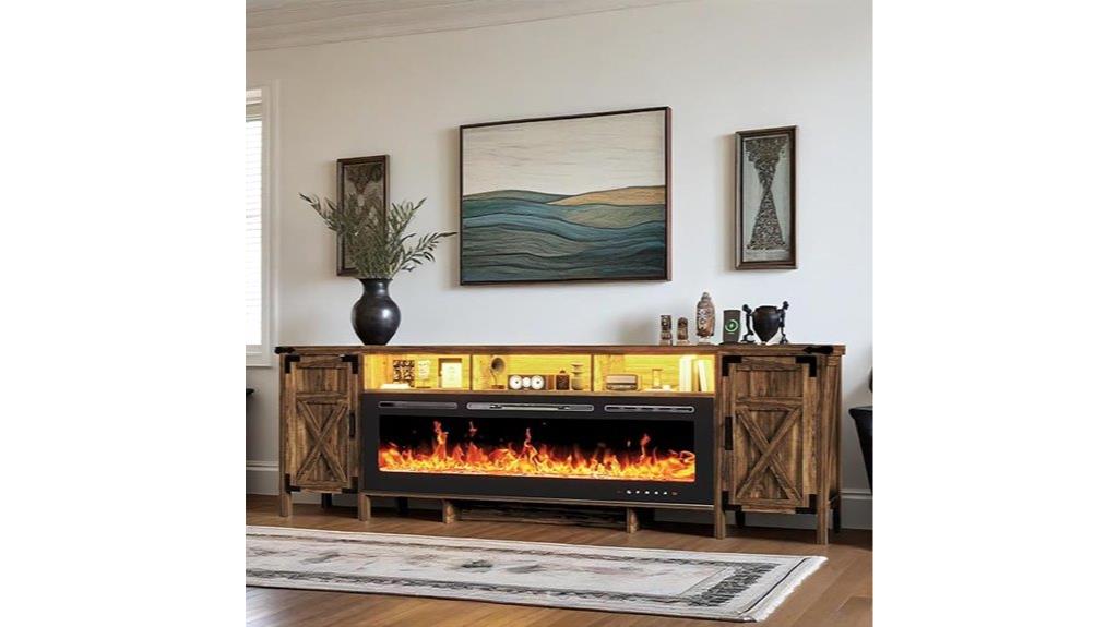 fireplace tv stand 94 5