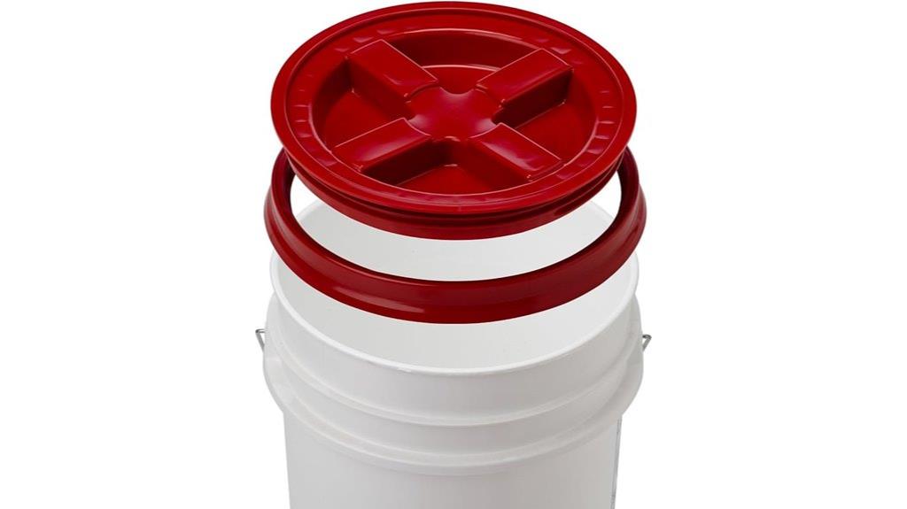 five gallon white bucket