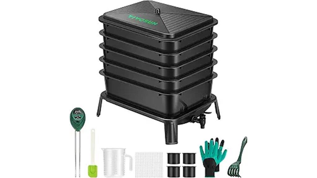 five layer compost bin