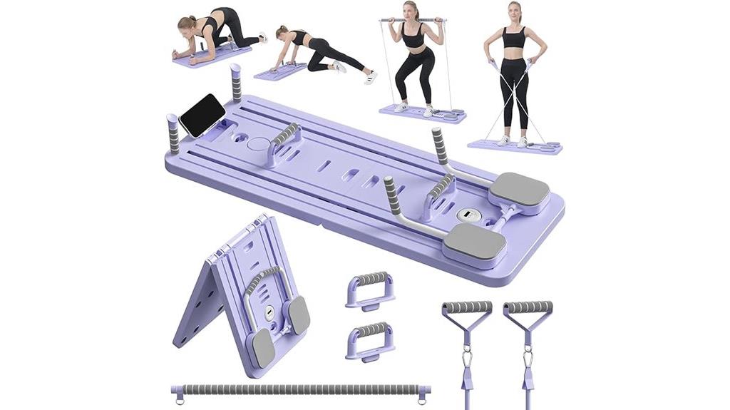 foldable 5 in 1 pilates reformer