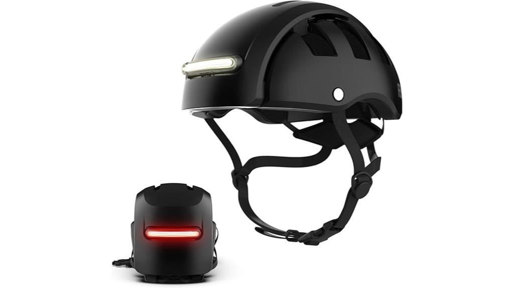foldable bike helmet with lights