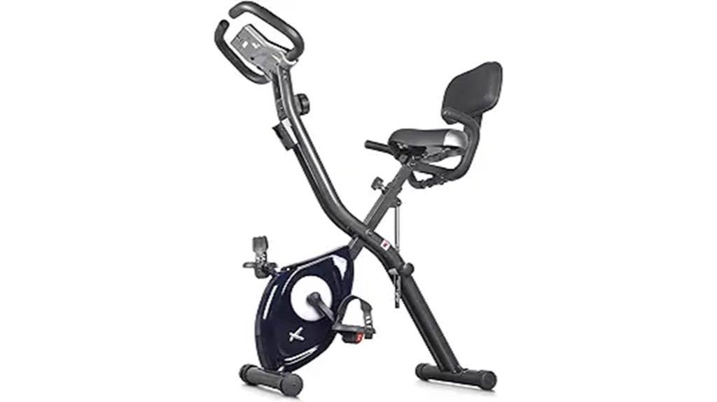 foldable exercise bike with heart rate
