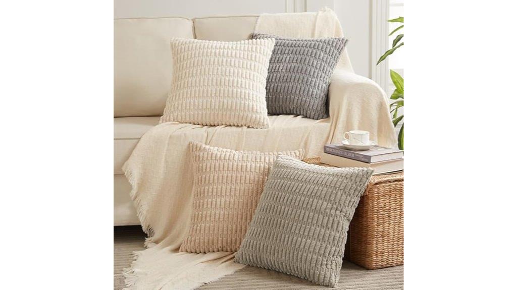 four pack decorative pillows