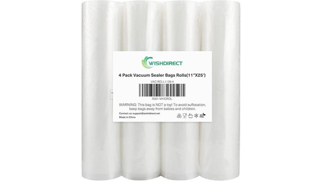 four pack foodsaver rolls
