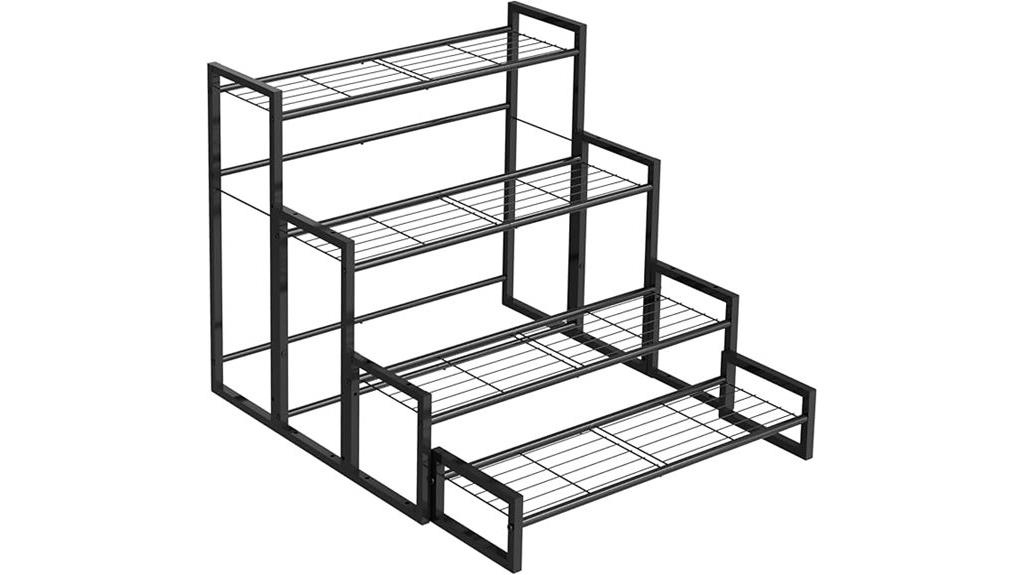four tier indoor garden shelf