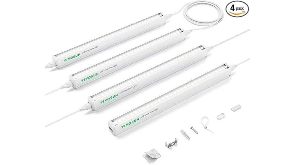 four tube plant grow lights
