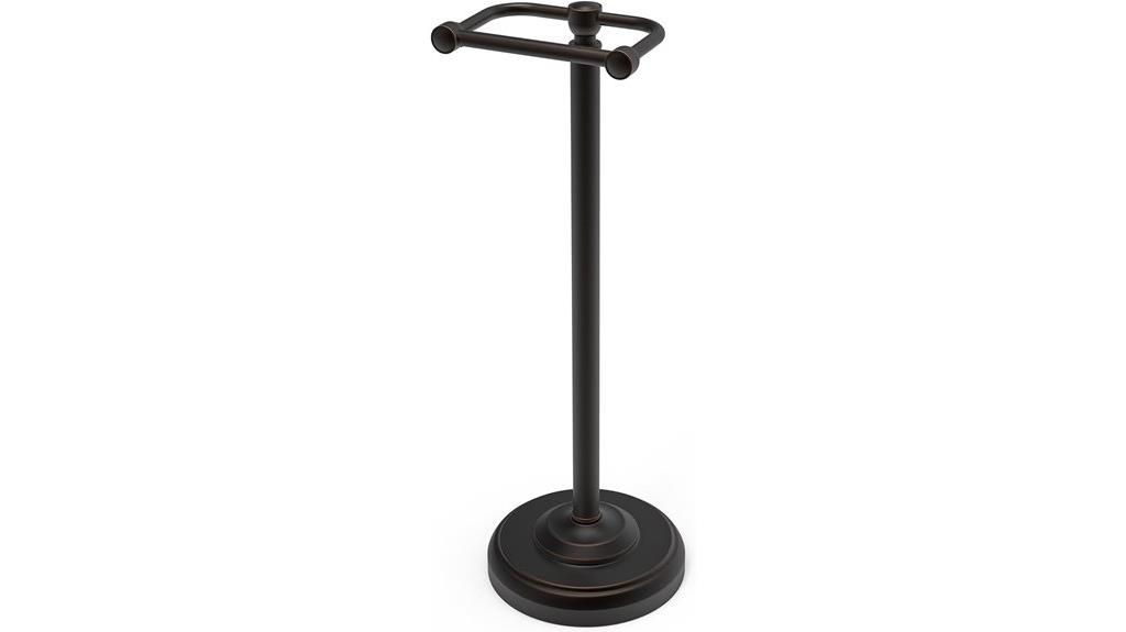 freestanding stainless steel holder