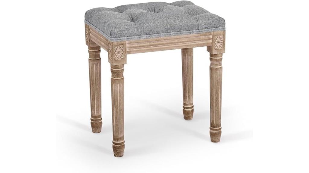 french vintage foot stool