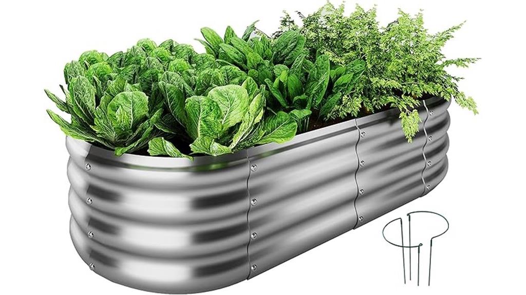 galvanized metal garden bed