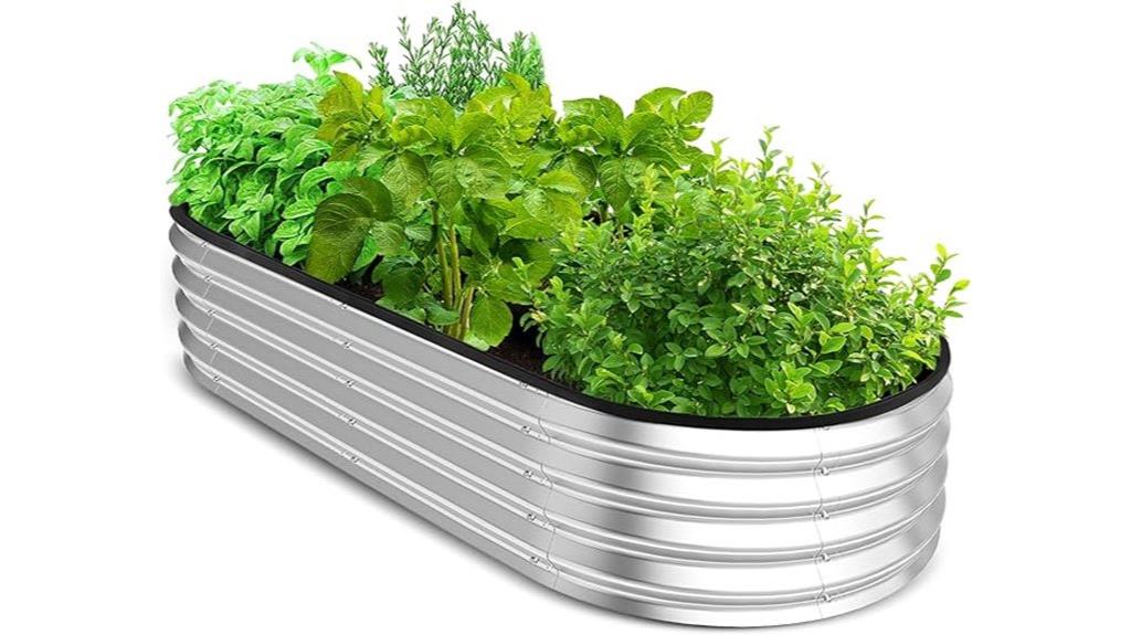 galvanized raised garden bed