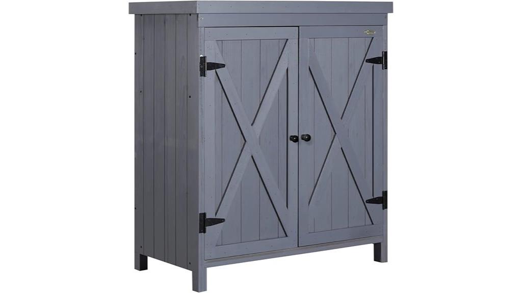 galvanized top outdoor storage