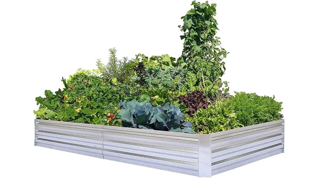 galvanized vegetable garden bed