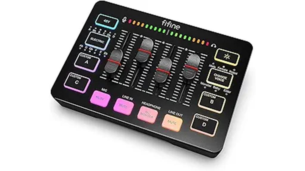 gaming audio mixer interface