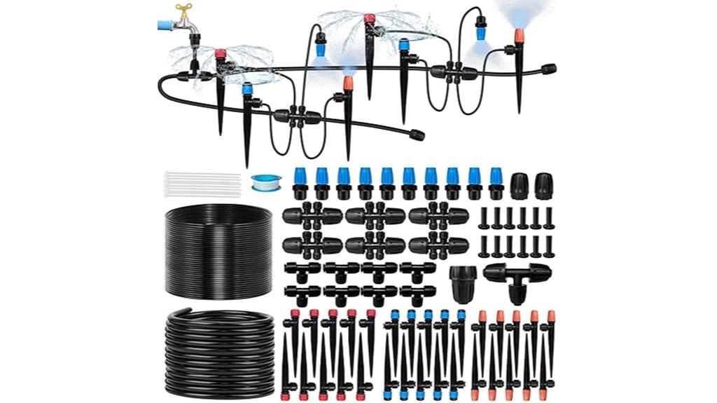 garden drip irrigation setup