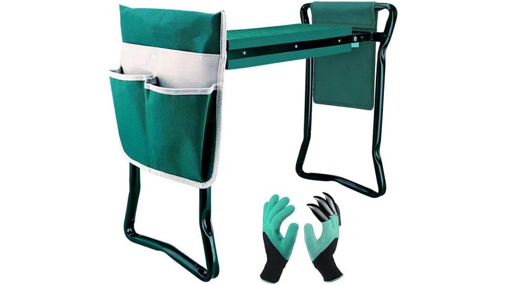garden seat with tools