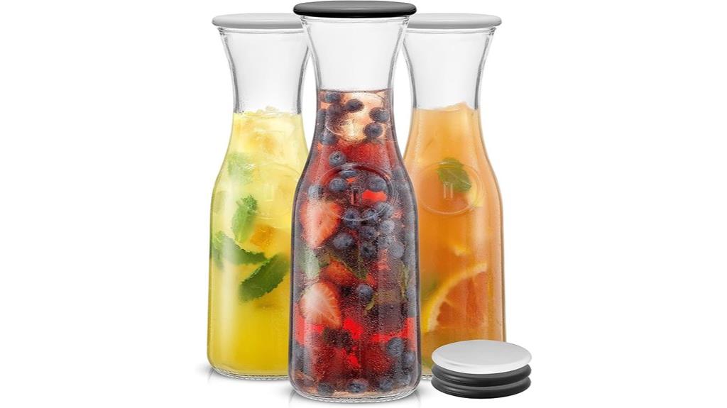 glass carafe set