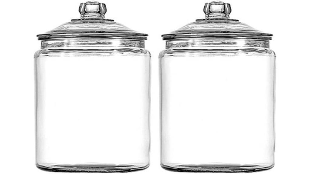 glass jar set 1 gallon