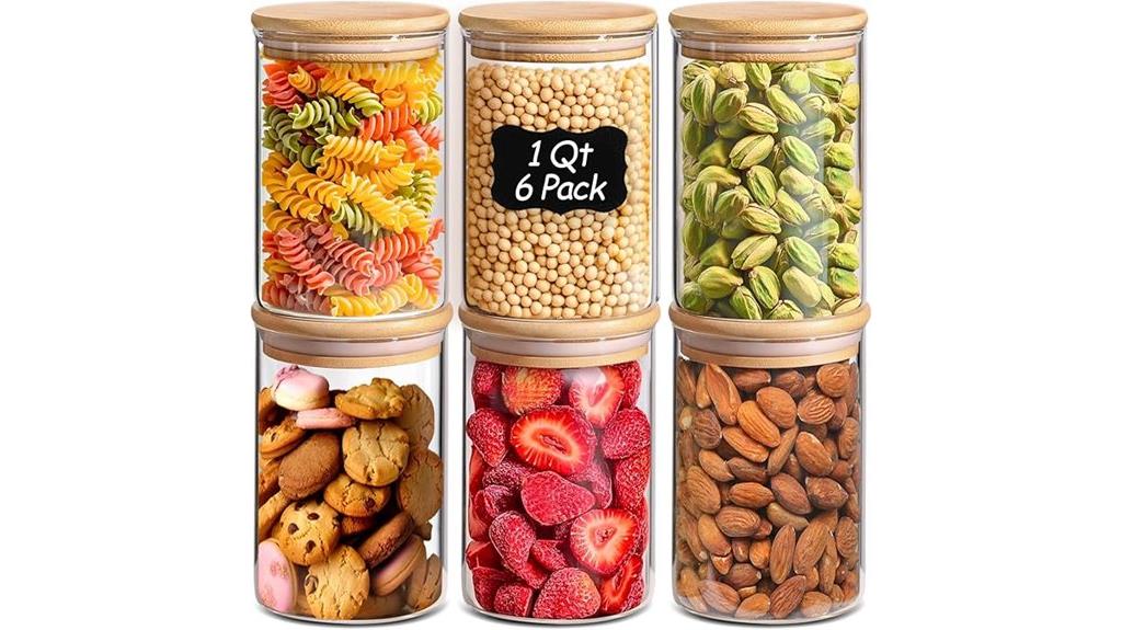 glass storage containers with lids