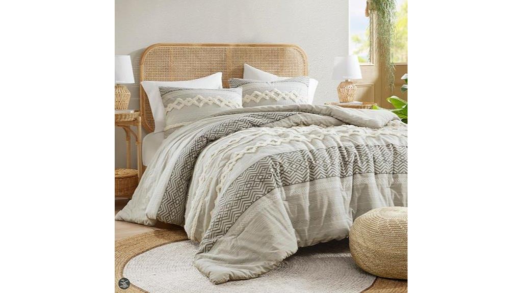 gray full queen comforter