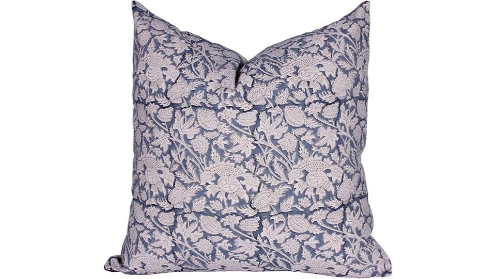 grey vintage cotton pillow