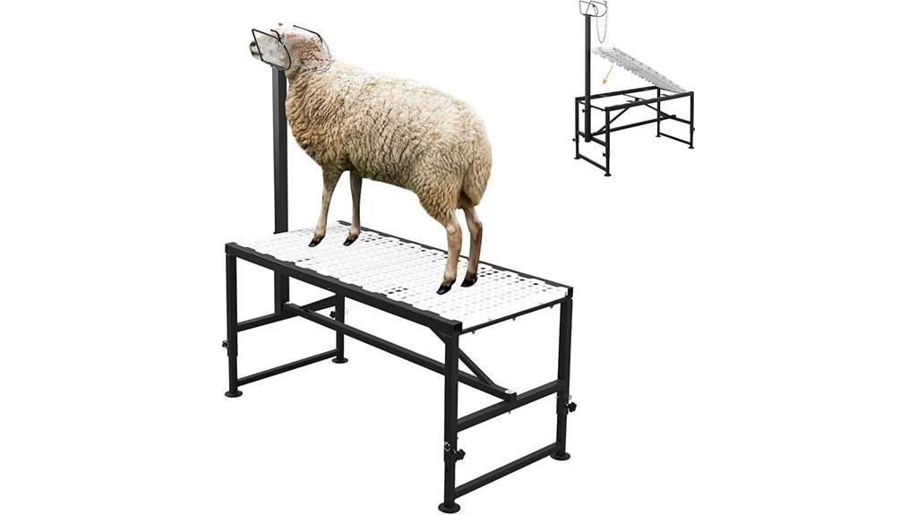 heavy duty adjustable livestock stand