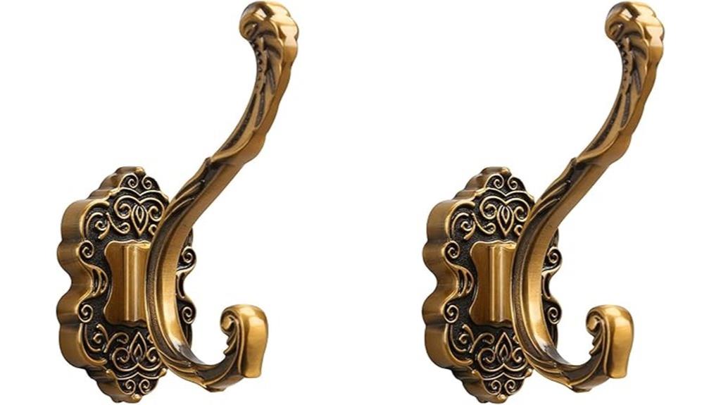 heavy duty brass coat hooks