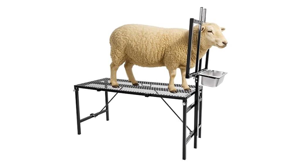 heavy duty goat milking stand
