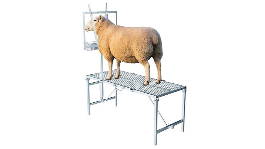 heavy duty livestock milking stand