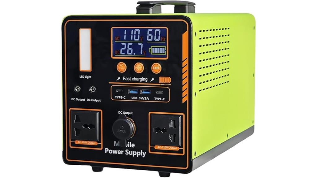 high capacity portable power station