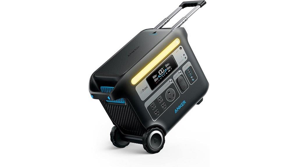 high capacity portable solar generator