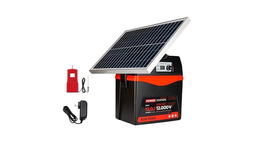 high power solar fence charger