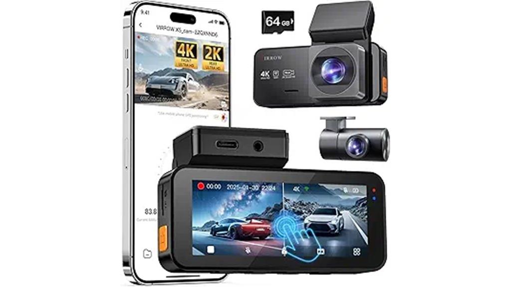 high resolution dual dash cam