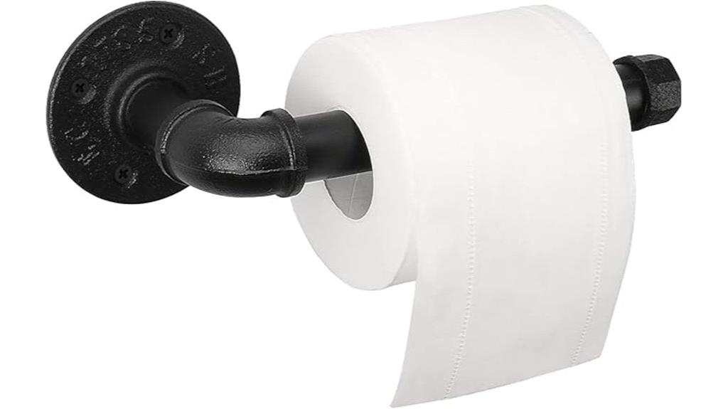 industrial pipe toilet paper holder