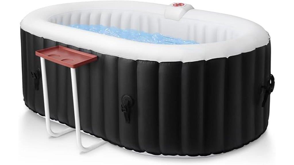 inflatable 2 person hot tub