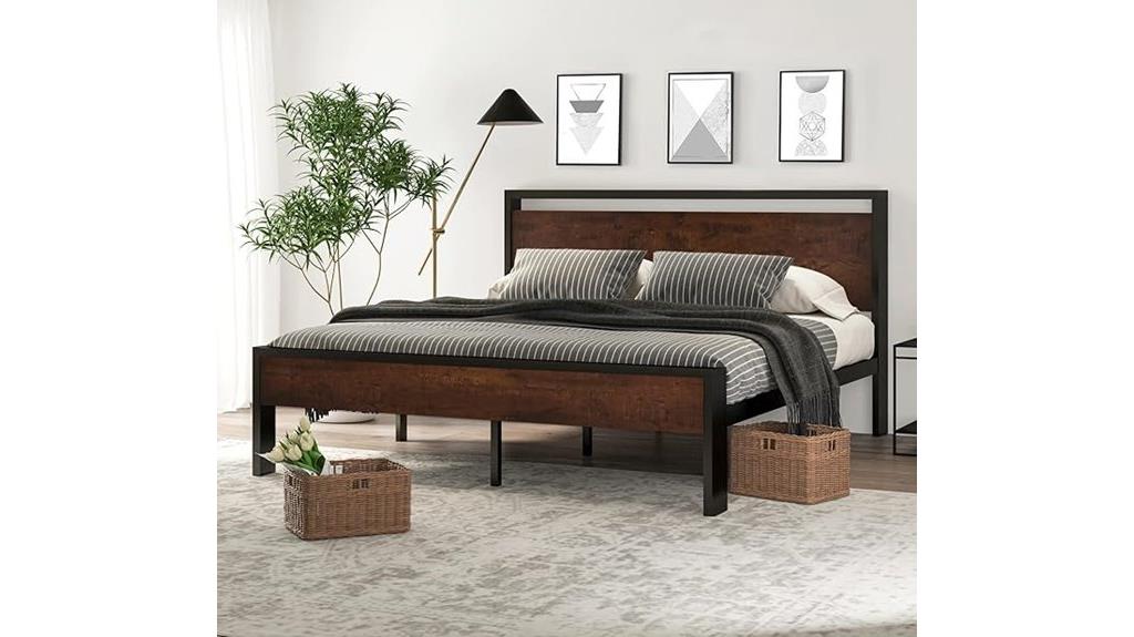 king size metal bed