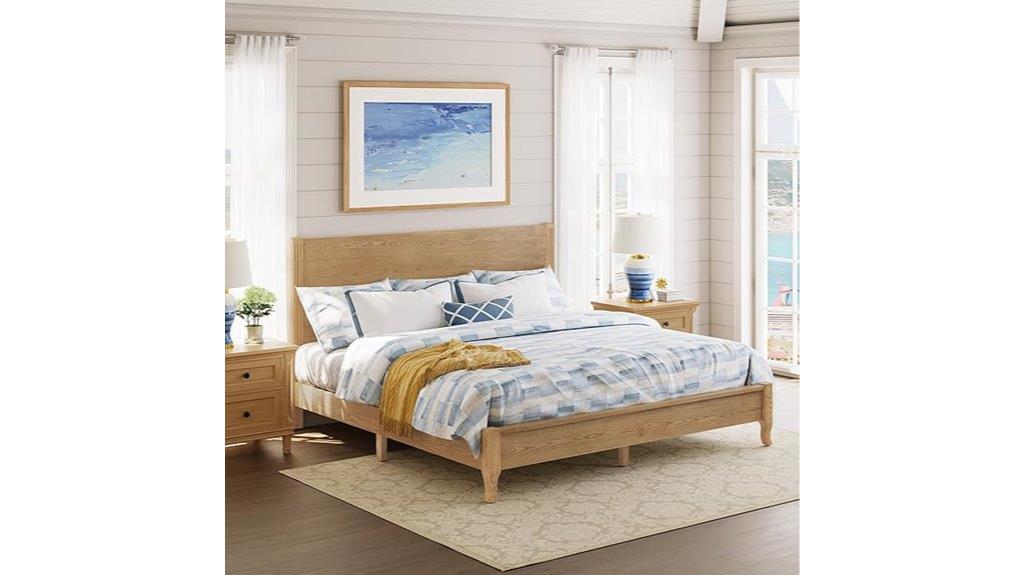 king size wooden bed