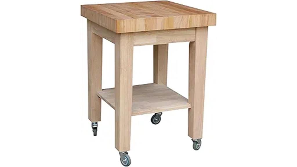 kitchen cart with shelves