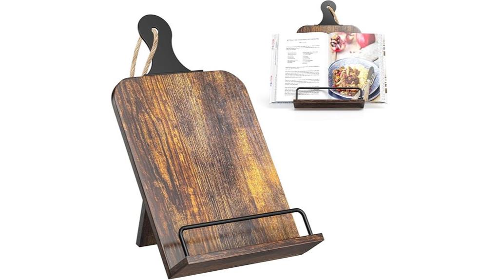 kitchen cookbook stand storage
