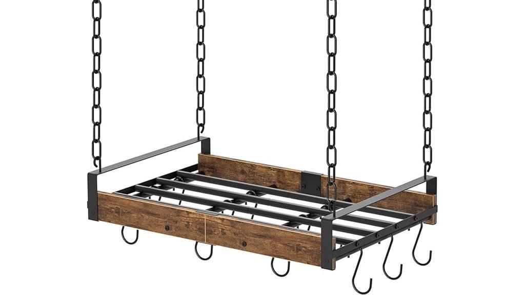 kitchen hanging pot rack