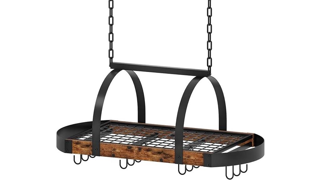 kitchen pot rack organizer