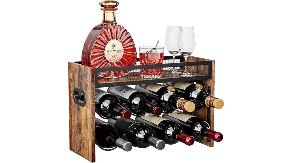 klm 2 tier wine rack