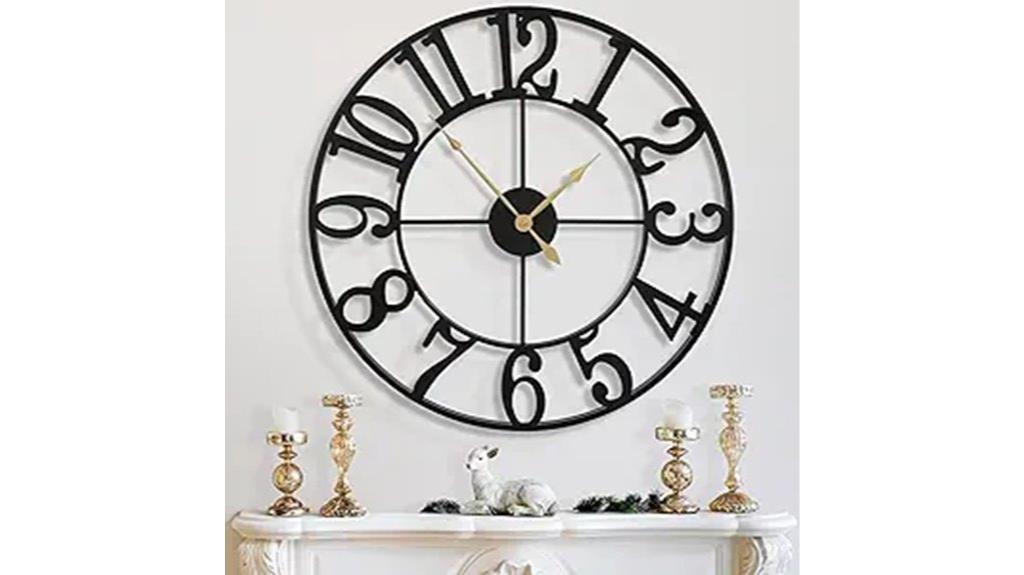 large 31 inch wall clock