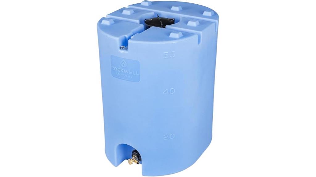 large 55 gallon water tank