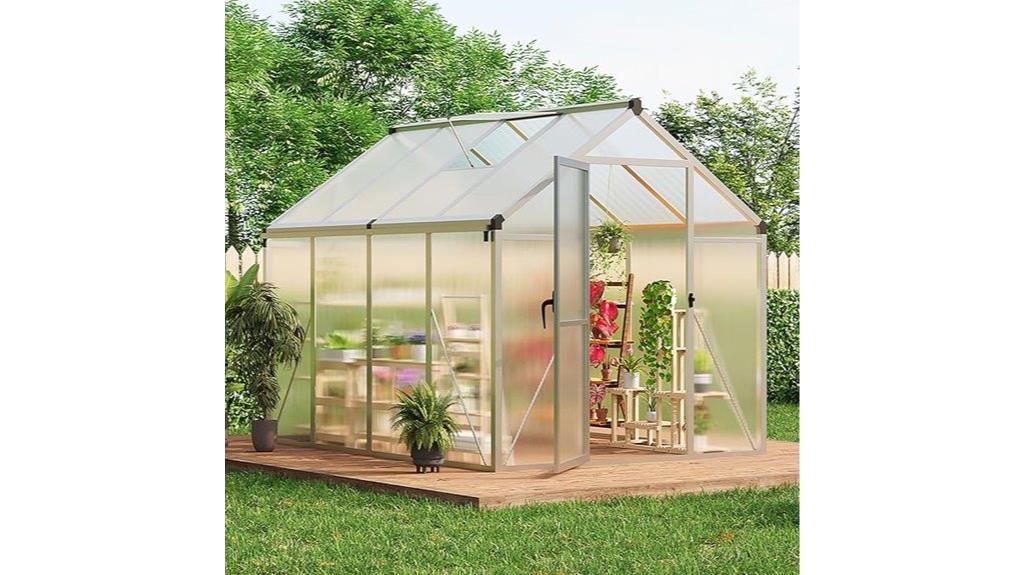 large aluminum greenhouse