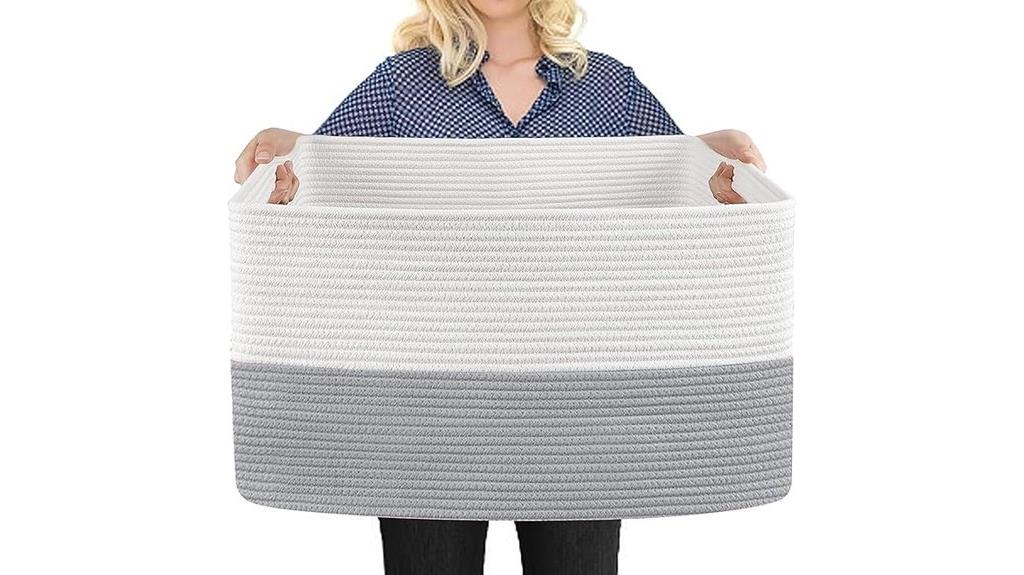 large cotton rope basket